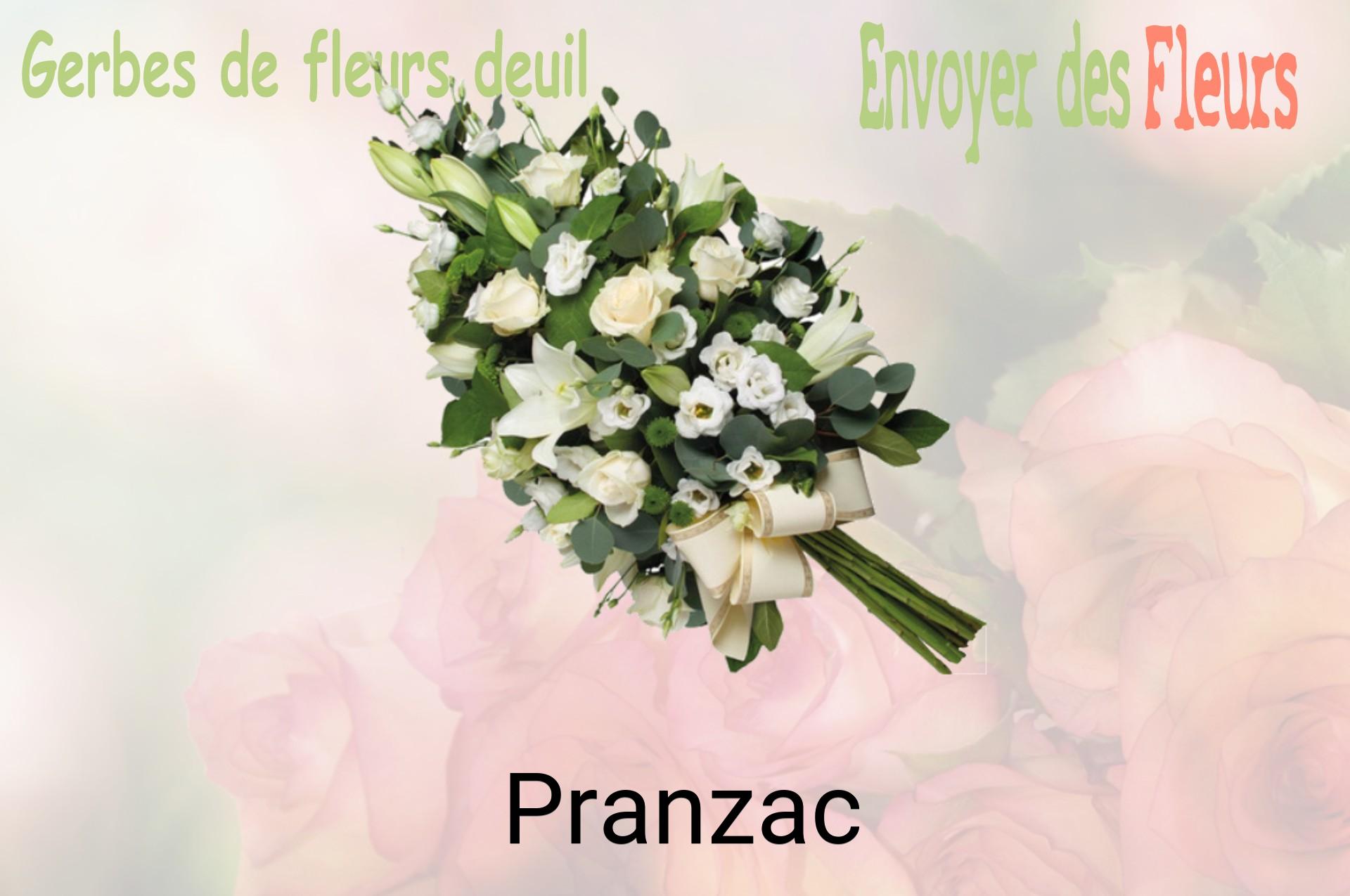 Gerbe de fleurs de deuil livrée à Pranzac